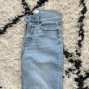 Loft high rise straight jeans